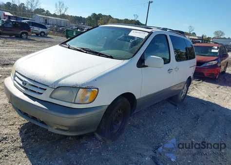 2001 Toyota Sienna Xle z USA, uszkodzony, nr VIN 4T3ZF13CX1U329173